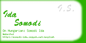 ida somodi business card